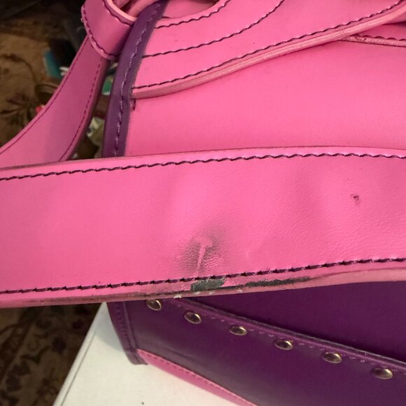 Pet Flys Airline Approved Pet Carrier - Pink/Purple Koi Fish Tattoo Print - Y2K - Picture 8 of 15